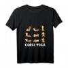 Damen Corgi Yoga T-Shirt - Cute Meditation Workout Design für Hundemom, Yoga-Liebhaberinnen & Geschenkideen zu Geburtstag, Weihnachten & Muttertag