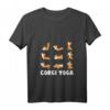 Damen Corgi Yoga T-Shirt - Cute Meditation Workout Design für Hundemom, Yoga-Liebhaberinnen & Geschenkideen zu Geburtstag, Weihnachten & Muttertag