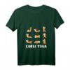 Damen Corgi Yoga T-Shirt - Cute Meditation Workout Design für Hundemom, Yoga-Liebhaberinnen & Geschenkideen zu Geburtstag, Weihnachten & Muttertag