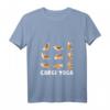 Damen Corgi Yoga T-Shirt - Cute Meditation Workout Design für Hundemom, Yoga-Liebhaberinnen & Geschenkideen zu Geburtstag, Weihnachten & Muttertag
