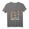 Damen Corgi Yoga T-Shirt - Cute Meditation Workout Design für Hundemom, Yoga-Liebhaberinnen & Geschenkideen zu Geburtstag, Weihnachten & Muttertag