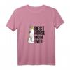 Damen Lustiges Pferdemama T-Shirt - Best Horse Mom Ever für Reiterinnen, Pferdeliebhaberinnen & Reitsportfans zum Geburtstag, Weihnachten & Ostern