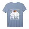Lustiges Pferde Schlafshirt & Nachthemd - Witziges Schlafoberteil für Pferdeliebhaber, Kinder & Erwachsene, ideales Geschenk für süße Träume