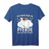 Lustiges Pferde Schlafshirt & Nachthemd - Witziges Schlafoberteil für Pferdeliebhaber, Kinder & Erwachsene, ideales Geschenk für süße Träume