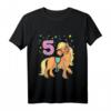 Kinder Geburtstags T-Shirt Pferd für Mädchen 5 Jahre - Pony Geschenk für Kinderpartys & Geburtstage