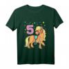 Kinder Geburtstags T-Shirt Pferd für Mädchen 5 Jahre - Pony Geschenk für Kinderpartys & Geburtstage