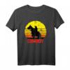 Vintage Cowboy Rodeo Pferde Pferd Geschenk Sonnenuntergang T-Shirt – Perfektes Geschenk für Pferdeliebhaber, Reiter & Westernfans zu Weihnachten & Geburtstag