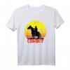 Vintage Cowboy Rodeo Pferde Pferd Geschenk Sonnenuntergang T-Shirt – Perfektes Geschenk für Pferdeliebhaber, Reiter & Westernfans zu Weihnachten & Geburtstag