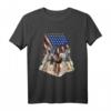 Amerika Flagge Pferdesport Reiter Geschenk - T-Shirt für Pferdeliebhaber, Reiterinnen & Tierfans zu Weihnachten, Geburtstag & Muttertag