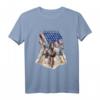 Amerika Flagge Pferdesport Reiter Geschenk - T-Shirt für Pferdeliebhaber, Reiterinnen & Tierfans zu Weihnachten, Geburtstag & Muttertag