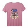 Amerika Flagge Pferdesport Reiter Geschenk - T-Shirt für Pferdeliebhaber, Reiterinnen & Tierfans zu Weihnachten, Geburtstag & Muttertag