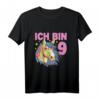 Kinder Ich bin 9 Jahre Pferd Pony Einhorn T-Shirt – Perfektes Geburtstagsgeschenk für Pferdeliebende Mädchen