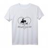 Hund & Pferd Tierliebe Damen/Mädchen Kinder T-Shirt – Perfekt als Geschenkidee zu Weihnachten oder Geburtstag für Reiterinnen und Tierliebhaberinnen