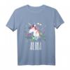 Kinder Einhorn Pferd Name Alina T-Shirt – Personalisierte Mädchen Geschenkidee für Reiterinnen und Einhorn-Fans