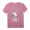 Kinder Einhorn Pferd Name Alina T-Shirt – Personalisierte Mädchen Geschenkidee für Reiterinnen und Einhorn-Fans