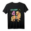 Geburtstags T-Shirt Pferd für Mädchen 4 Jahre - Süßes Pony Shirt für Pferdefans zum Geburtstag