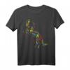 Bunte Abstrakte Kunst | Reiten lustiges Pferde T-Shirt – Perfektes Geschenk für Pferdeliebhaberinnen, Reiter und Pferdesportfans