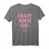 Crazy Horse Girl - Niedliches Pferd Mädchen Reitpferd Schuh T-Shirt für Pferdeliebhaberinnen und Reiterinnen
