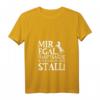 Damen Reiten Mir Egal Hauptsache Ich Kann In Den Stall Pferde T-Shirt mit V-Ausschnitt – Lustiges Reit-Motiv für Pferdefans und Reiterinnen, ideales Geschenk zu Weihnachten, Geburtstag & Vatertag