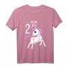 Kinder 2. Geburtstag Mädchen T-Shirt mit Pferde und Tieren - Süßer Spruch 'Ich bin jetzt zwei' für Pferdeliebende Geburtstagsfeier