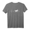 Pferd Herzschlag Pferde Reiten T-Shirt – Lustiges Pferdegeschenk für Reiter, Pferdeliebhaber & Pferdebesitzer zu Geburtstag, Weihnachten, Mutter- & Vatertag