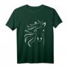 Pferd Reiterin Hobby Geschenk Pferdekopf T-Shirt - Perfekt für Pferdeliebhaberinnen und Reiterinnen, ideal als Geschenk