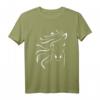 Pferd Reiterin Hobby Geschenk Pferdekopf T-Shirt - Perfekt für Pferdeliebhaberinnen und Reiterinnen, ideal als Geschenk