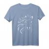 Pferd Reiterin Hobby Geschenk Pferdekopf T-Shirt - Perfekt für Pferdeliebhaberinnen und Reiterinnen, ideal als Geschenk