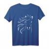 Pferd Reiterin Hobby Geschenk Pferdekopf T-Shirt - Perfekt für Pferdeliebhaberinnen und Reiterinnen, ideal als Geschenk