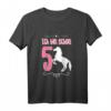 Kinder Pferde Geburtstagsshirt für 5 Jahre Mädchen - Pferde- und Pony-Motiv für den Kindergeburtstag mit Zahl Fünf