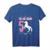 Kinder Pferde Geburtstagsshirt für 5 Jahre Mädchen - Pferde- und Pony-Motiv für den Kindergeburtstag mit Zahl Fünf