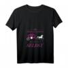 Damen Reiterin Prinzessin Kutscher Pferdekutsche T-Shirt mit V-Ausschnitt – Lustiges Pferdeliebhaberinnen-Shirt für Reit- und Pferdefans
