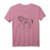 Kinder T-Shirt zum Bemalen mit Pferde-Motiv – Kreatives Ausmalshirt für Jungen und Mädchen, perfekt als Geschenk zu Weihnachten & Geburtstag