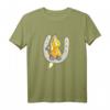 Glückspferd T-Shirt mit Hufeisen, Kleeblatt & Marienkäfer – Lustiges Pferdemotiv für Reiter, Pferdefreunde & Pferdebesitzer als Geschenkidee
