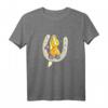 Glückspferd T-Shirt mit Hufeisen, Kleeblatt & Marienkäfer – Lustiges Pferdemotiv für Reiter, Pferdefreunde & Pferdebesitzer als Geschenkidee