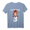 Kinder 3. Geburtstag T-Shirt für Mädchen mit Pferdemotiv - Süßes Geburtstagsgeschenk für kleine Pferdeliebhaberinnen