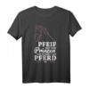 Reiterin Geschenk Scheiß auf den Prinzen ich nehme das Pferd T-Shirt - Lustiges Reiterinnen Shirt für Pferdeliebhaberinnen & Turnierfans