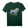 Pferde Motiv Pferd Reiten Tiermotiv Reitsport T-Shirt - Klassisch geschnitten mit doppeltem Saum für Reitsportfans