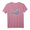 Pferde Motiv Pferd Reiten Tiermotiv Reitsport T-Shirt - Klassisch geschnitten mit doppeltem Saum für Reitsportfans