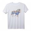 Pferde Motiv Pferd Reiten Tiermotiv Reitsport T-Shirt - Klassisch geschnitten mit doppeltem Saum für Reitsportfans