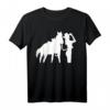 Cowgirl mit Pferd T-Shirt - Klassisch geschnitten, perfekt für Reiterinnen und Western-Fans