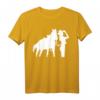 Cowgirl mit Pferd T-Shirt - Klassisch geschnitten, perfekt für Reiterinnen und Western-Fans