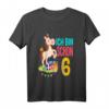 Kinder 6. Geburtstag Mädchen Ich Bin Schon 6 Pferde Geburtstags T-Shirt - Perfekt für Pferde-Motto und Geburtstagsfeier