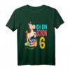 Kinder 6. Geburtstag Mädchen Ich Bin Schon 6 Pferde Geburtstags T-Shirt - Perfekt für Pferde-Motto und Geburtstagsfeier