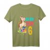 Kinder 6. Geburtstag Mädchen Ich Bin Schon 6 Pferde Geburtstags T-Shirt - Perfekt für Pferde-Motto und Geburtstagsfeier