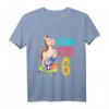 Kinder 6. Geburtstag Mädchen Ich Bin Schon 6 Pferde Geburtstags T-Shirt - Perfekt für Pferde-Motto und Geburtstagsfeier