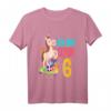 Kinder 6. Geburtstag Mädchen Ich Bin Schon 6 Pferde Geburtstags T-Shirt - Perfekt für Pferde-Motto und Geburtstagsfeier