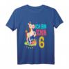 Kinder 6. Geburtstag Mädchen Ich Bin Schon 6 Pferde Geburtstags T-Shirt - Perfekt für Pferde-Motto und Geburtstagsfeier