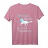Zum Reiten Geboren Zur Schule Gezwungen - Niedliches Pferde Reiten T-Shirt für Mädchen, Reitsport & Geburtstagsgeschenk