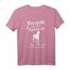 Vorsicht vor der Reiterin das Pferd ist harmlos T-Shirt – Lustiges Geschenk für Pferdeliebhaber, Reiter, Familie & Freunde zu Geburtstagen & Weihnachten